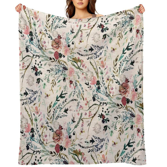 Fable Floral Throw Blanket