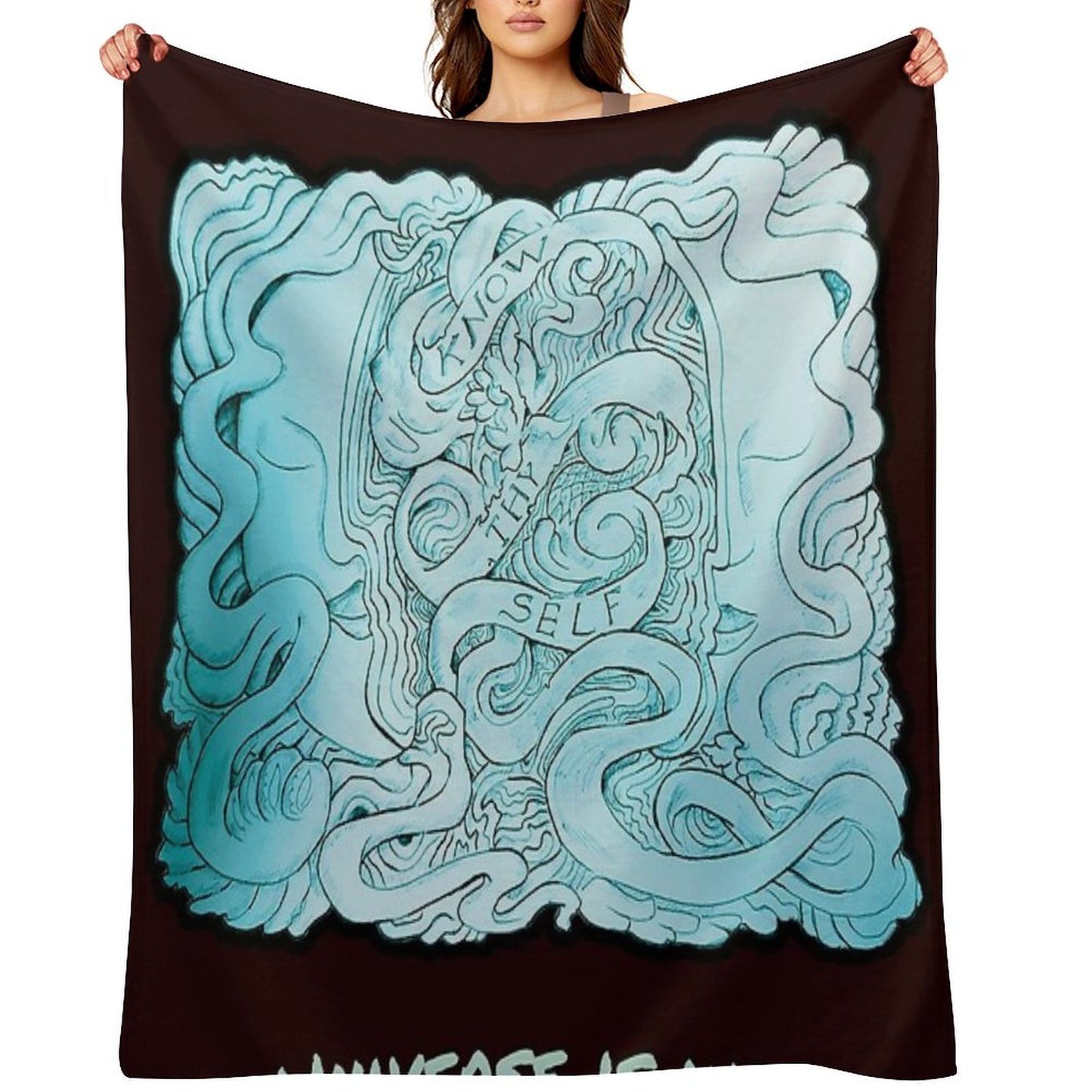 Open Your Mind. The Universe Is Waiting. Throw Blanket