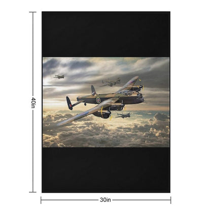 Avro Lancaster Throw Blanket