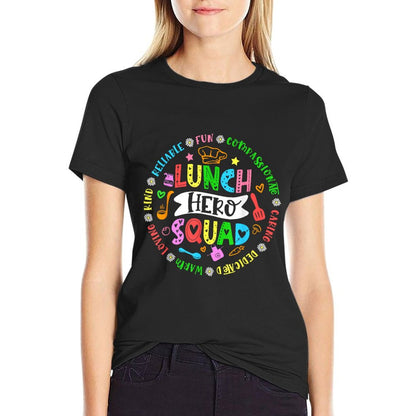 School Lunch Hero Squad Funny Cafeteria Workers T-Shirt