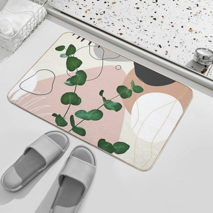 Eucalyptus Fan Palm Finesse #1 #tropical #decor #art Bath Mat