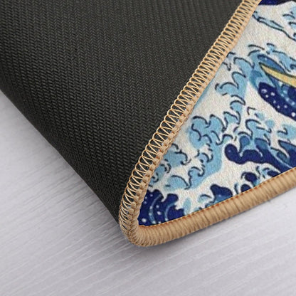 The Great Wave Off Kanagawa by Katsushika Hokusai Bath Mat
