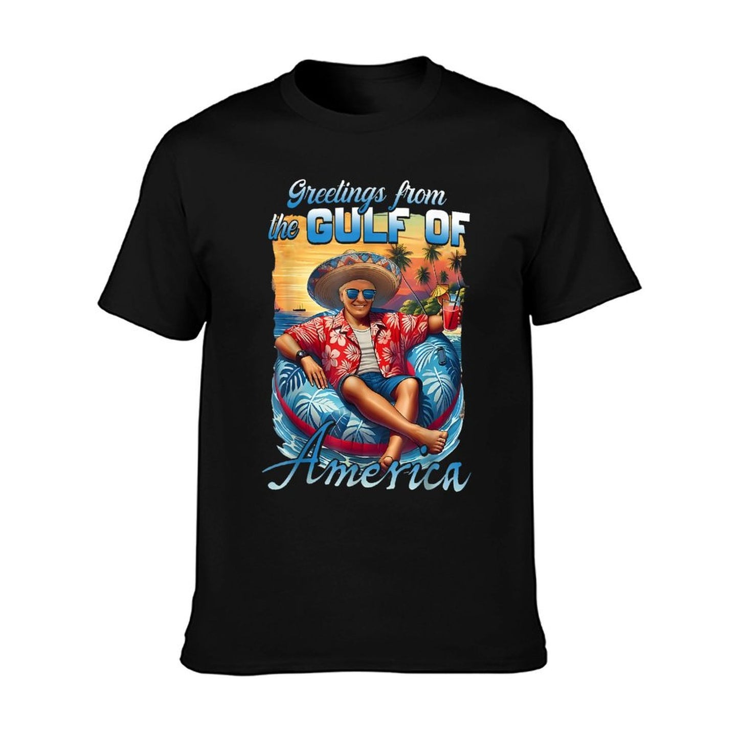Gulf Of Usa America Trump Greeting from The Patriotic Gulf T-Shirt