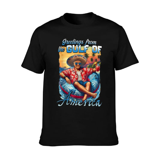 Gulf Of Usa America Trump Greeting from The Patriotic Gulf T-Shirt