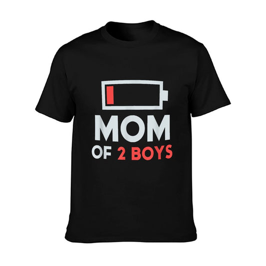 Mom of 2 Boys Gift from Son Mothers Day Birthday Women T-Shirt