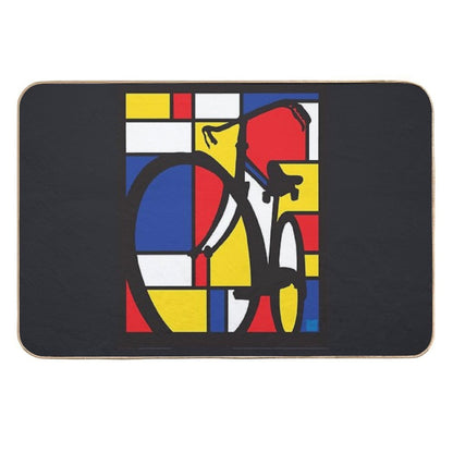Mondrian Bicycle Art  Versatile Bath Mat