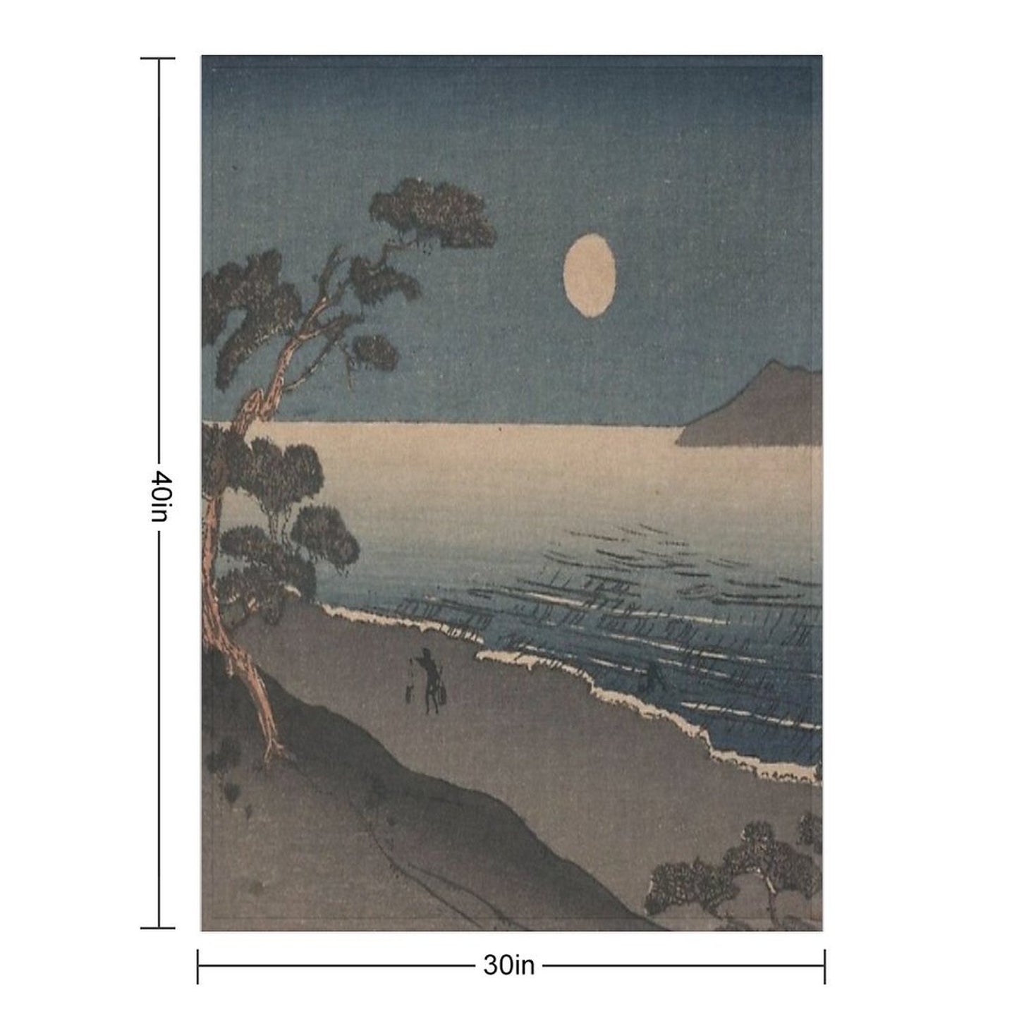 Ukiyo-e Throw Blanket