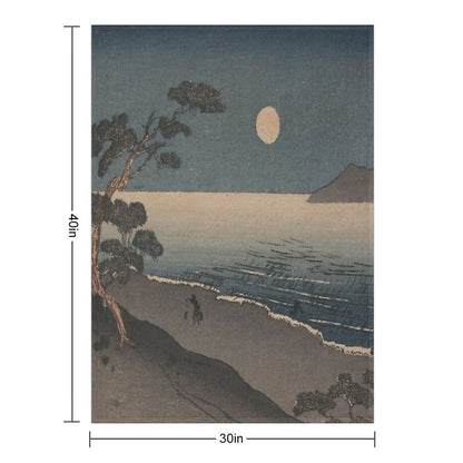 Ukiyo-e Throw Blanket