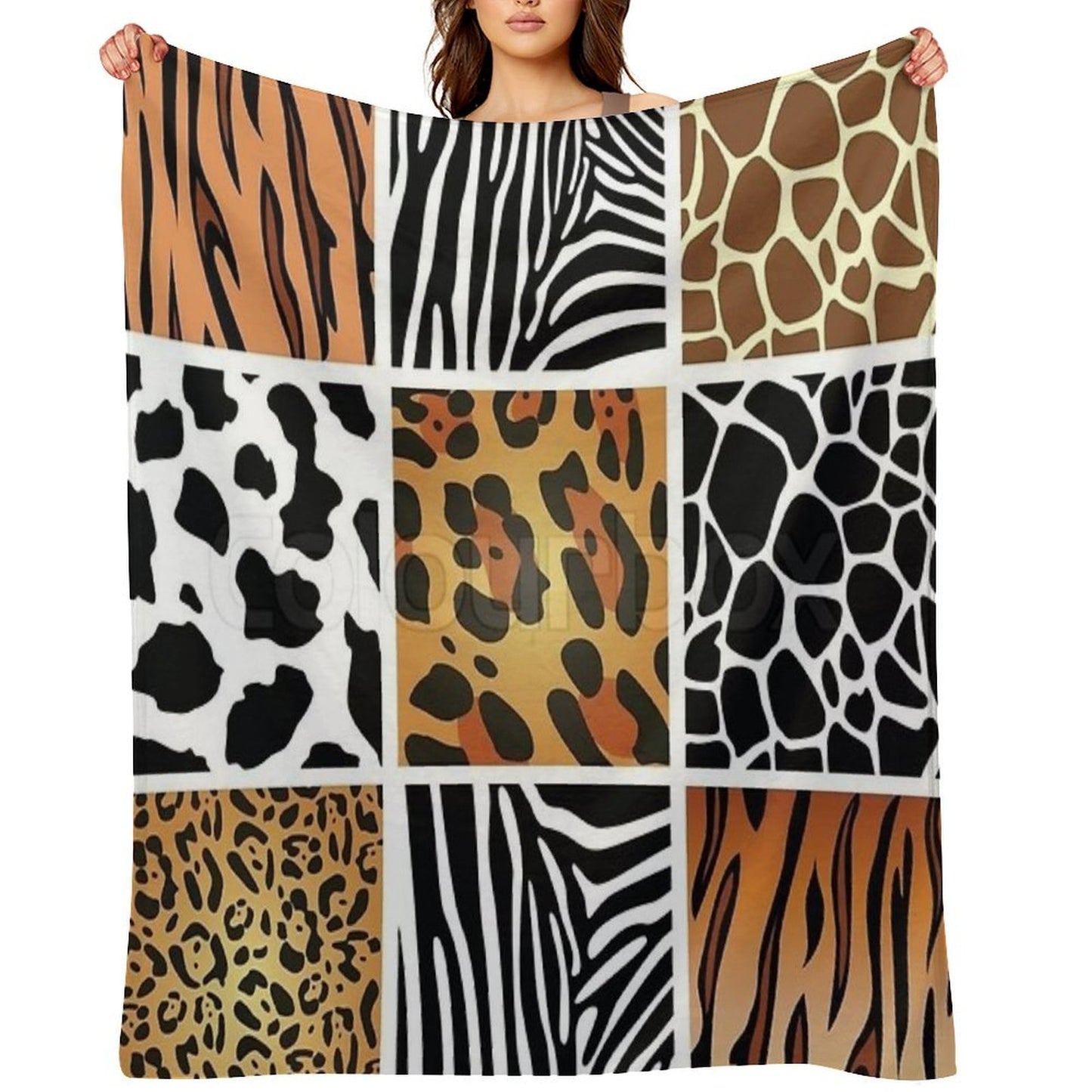 Colorful Patterns Throw Blanket