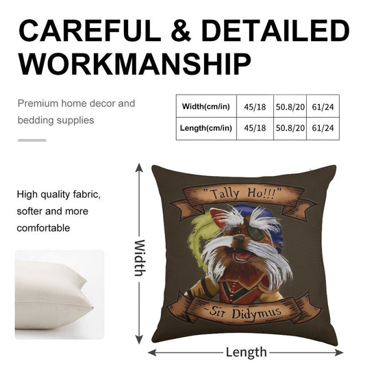Sir Didymus Linen Throw Pillow Cover
