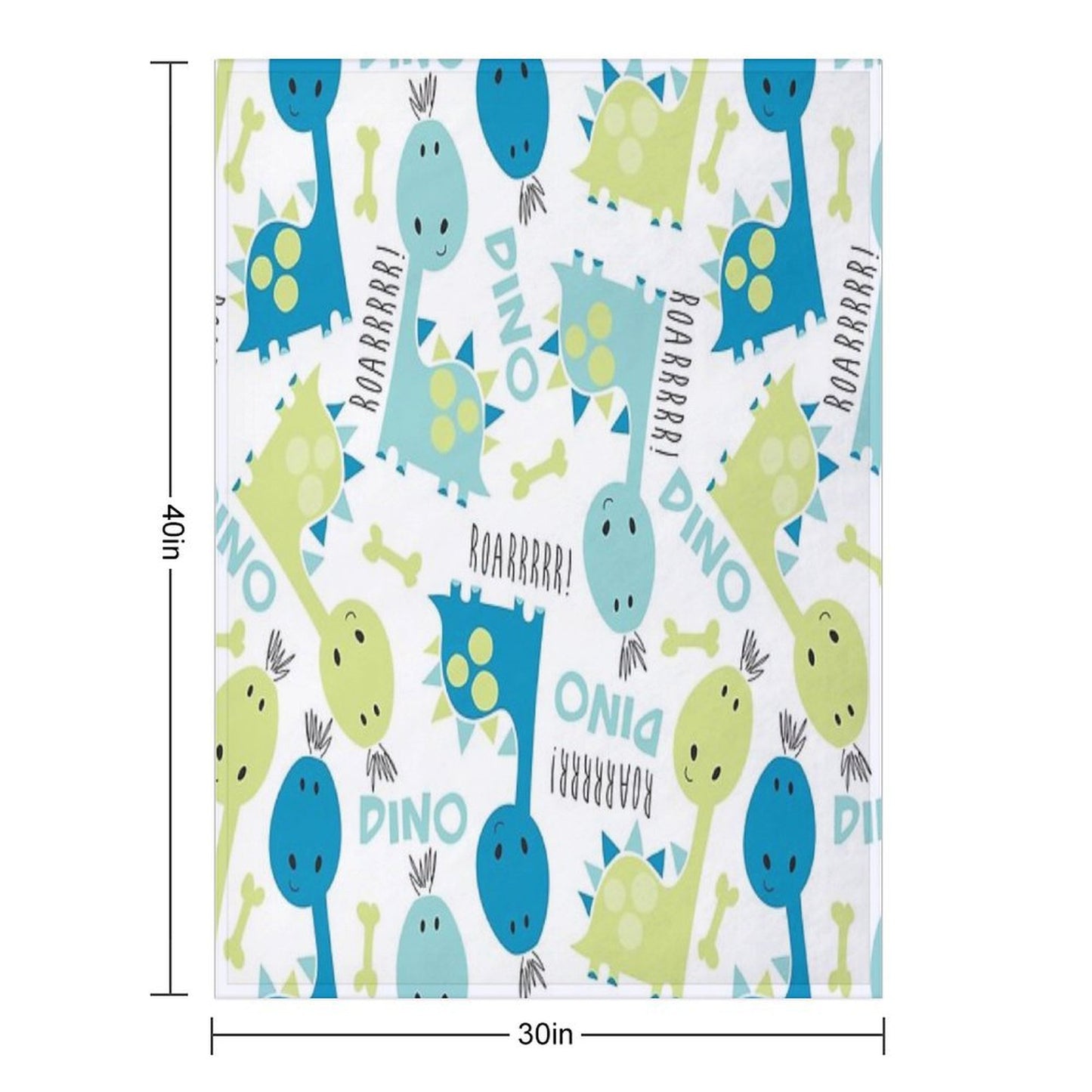 Little Roarrrrrr Dinosaurs Throw Blanket