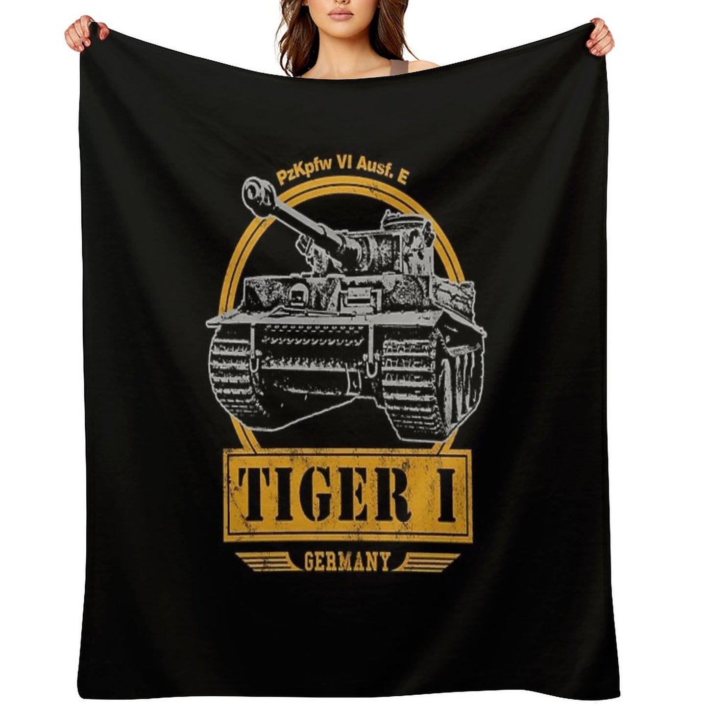 Tiger I - WW2 German Tank Throw Blanket