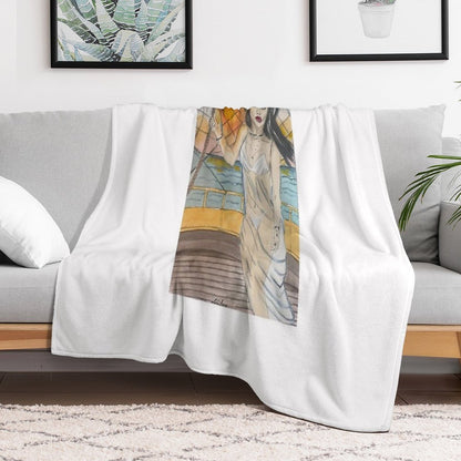 Sail Into The Sunset Throw Blanket