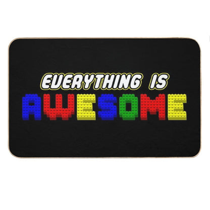 Everything Is Awesome (in 3D) Bath Mat