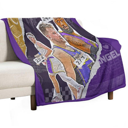 Los Angeles Basketball Squad Design 1 Throw Blanket