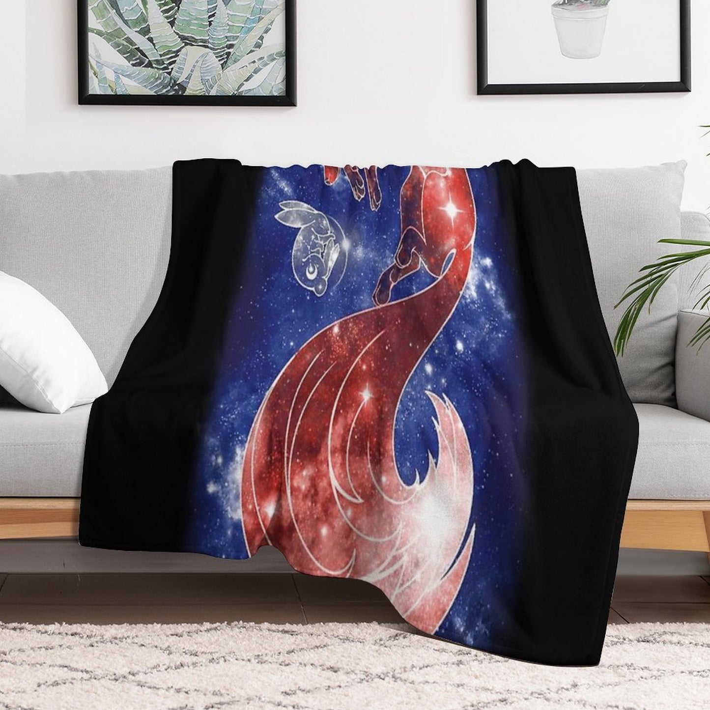 Sleeping Moon Throw Blanket