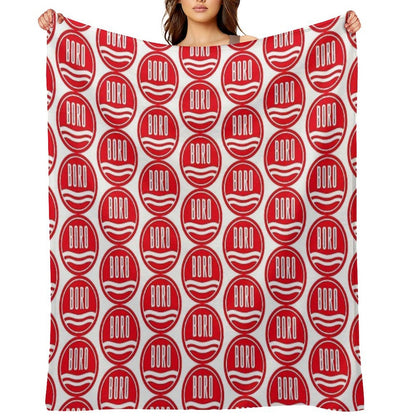 The Imperial Power of The Boro Red Throw Blanket