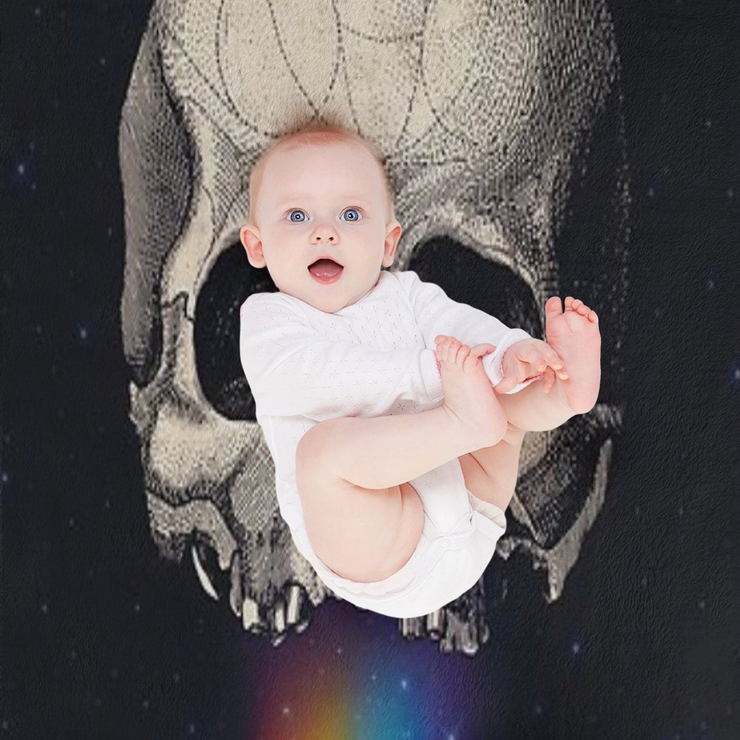 Iridescent Oblivion Throw Blanket