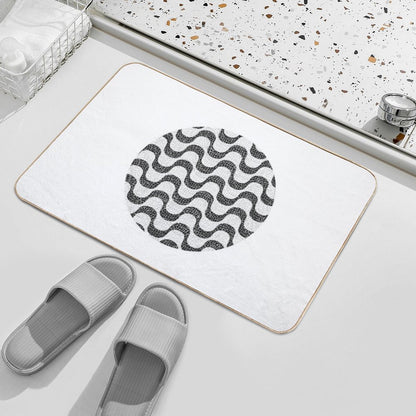 Copacabana Vibes Rio De Janeiro's Charming Sidewalk Bath Mat