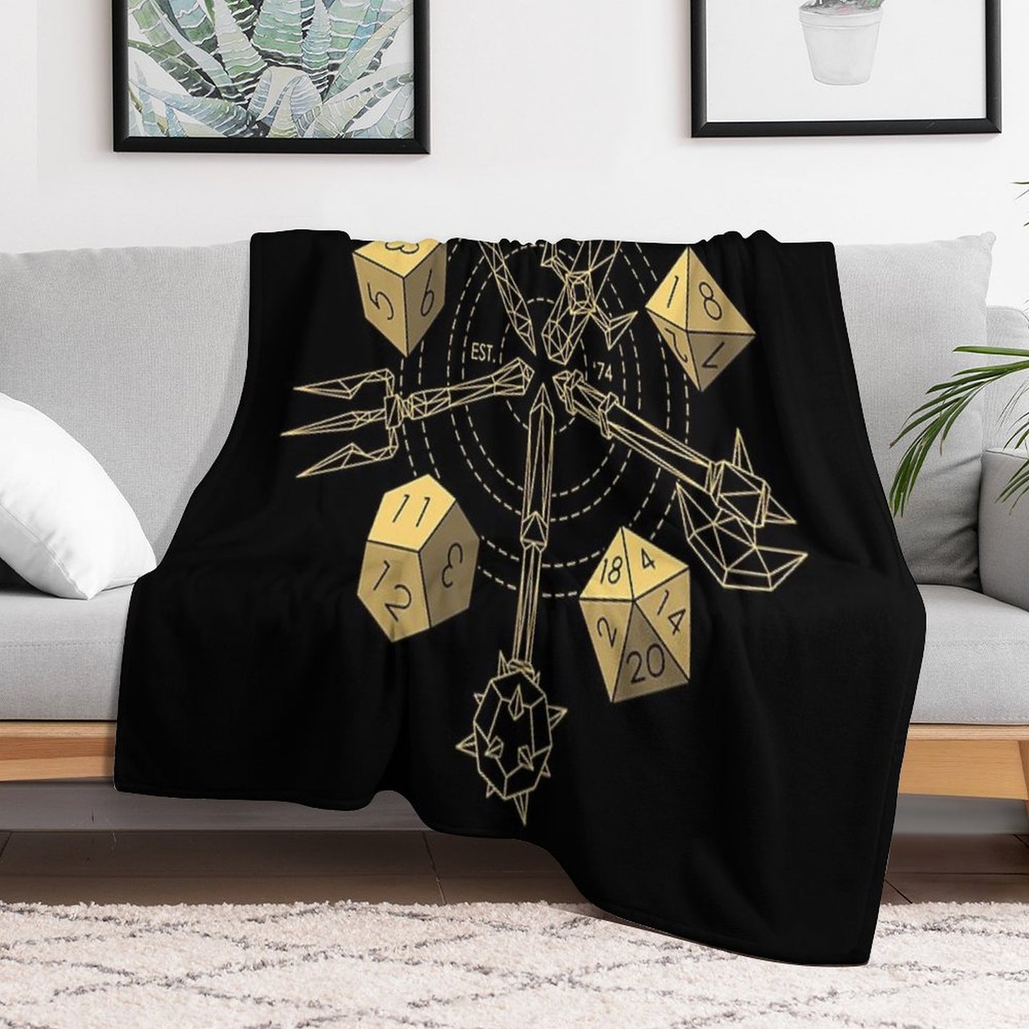Dungeons & Dragons - Choose Your Weapon Throw Blanket