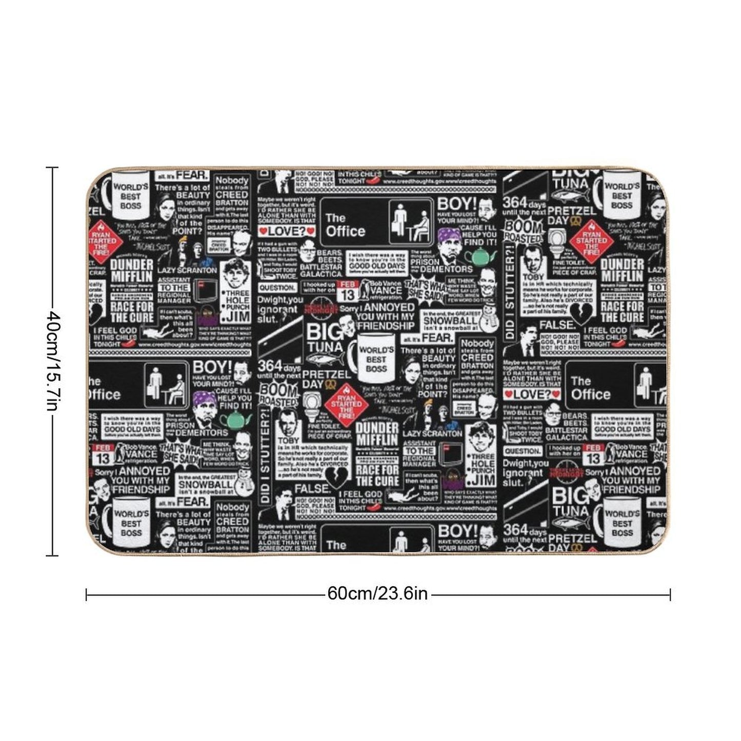 Wise Words From The Office - The Office Quotes Bath Mat