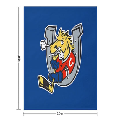Barrie Colts Ontario Hockey Throw Blanket