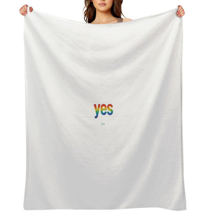 Affirmation Series Yes Throw Blanket