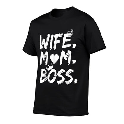 T-shirt for Wife Mom Boss Funny Mother&#39;s Day T-Shirt