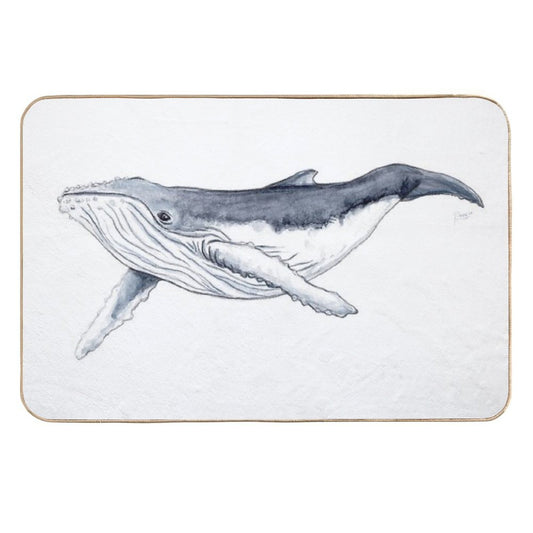 Humpback Whale Baby  Odorless Bath Mat