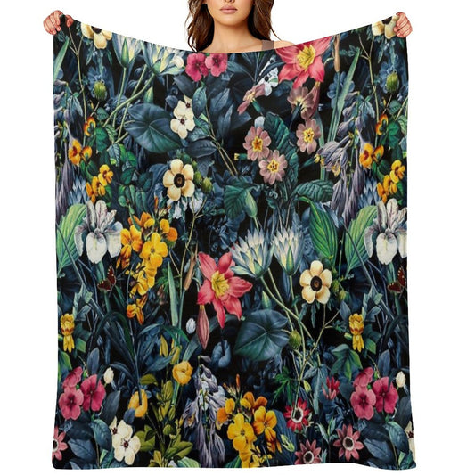 Exotic Garden Throw Blanket