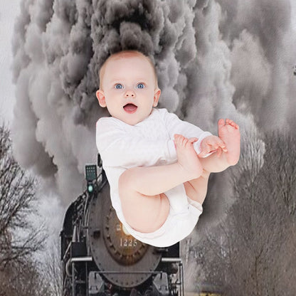 Pere Marquette 1225 Locomotive Throw Blanket