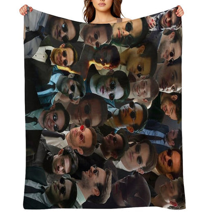 Devil Dare Photo Collage Throw Blanket