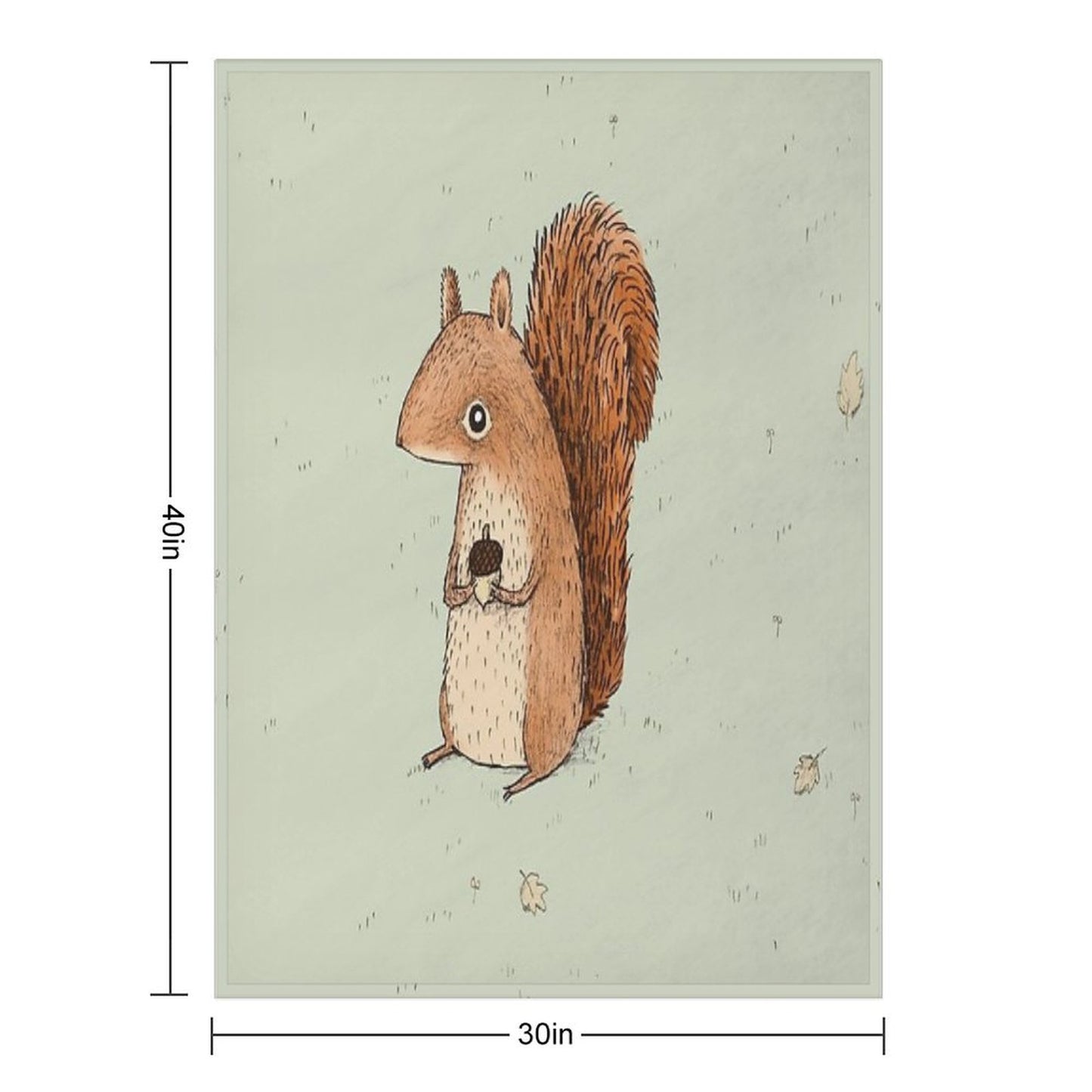 Sarah The Squirrel Throw Blanket