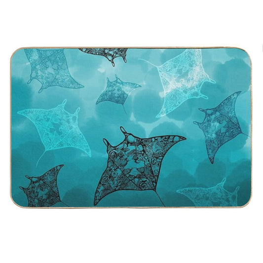 Manta's Eye View Bath Mat
