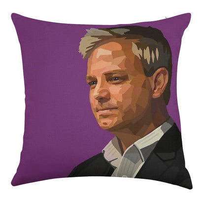 Prof. Brett Sutton Linen Throw Pillow Cover
