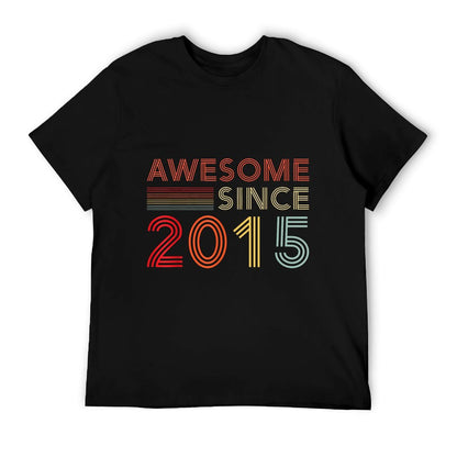 Nine 10yr BDay Son Boy Funny 2015 10th 10 Year Old Birthday T-Shirt