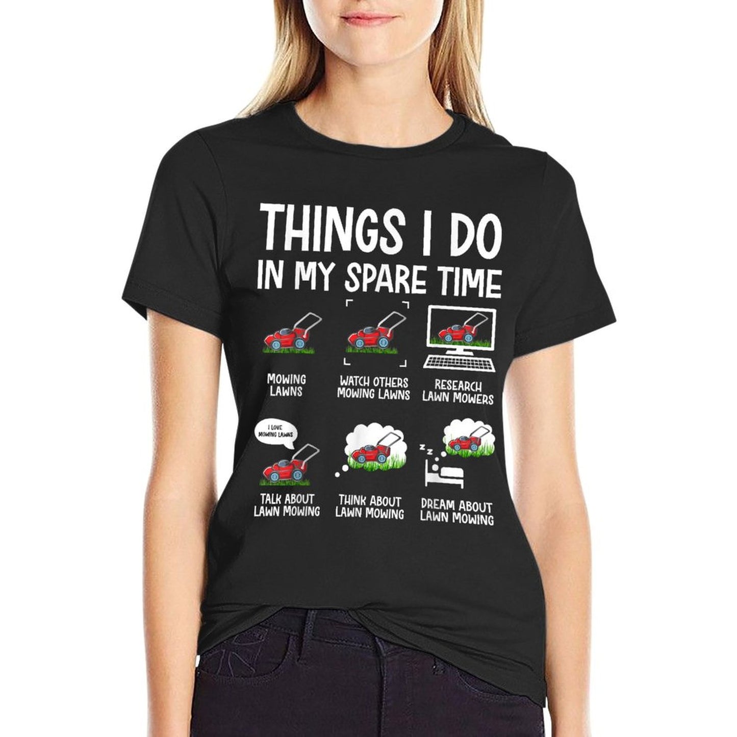 Funny Lawn Mower Clothes Gifts For Landscapers Gardener Men T-Shirt