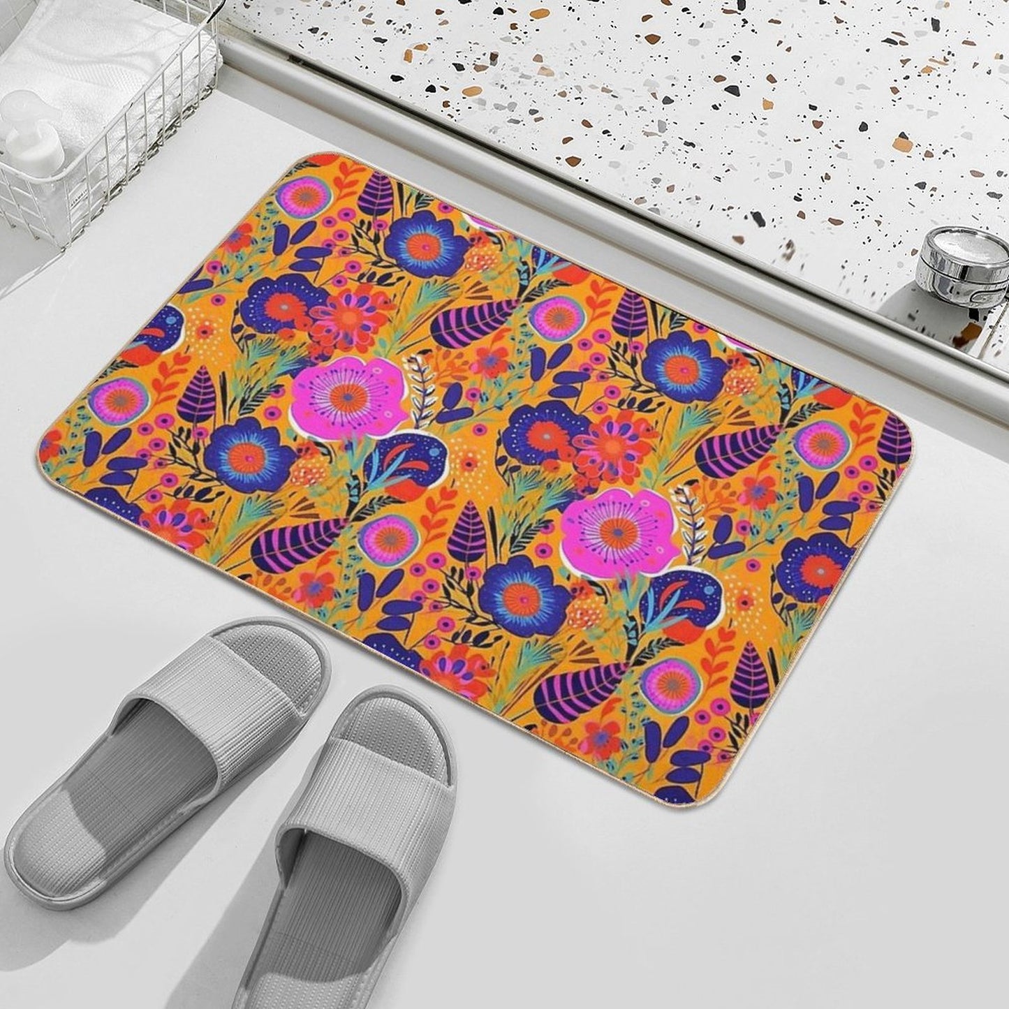 Botanically Bold - 70's Retro Bath Mat