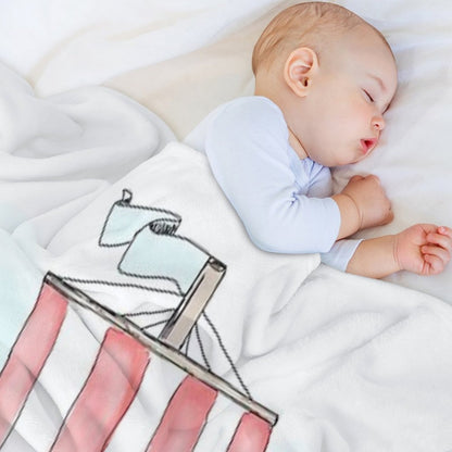 Viking Longship Blanket in Cardinal Red Throw Blanket