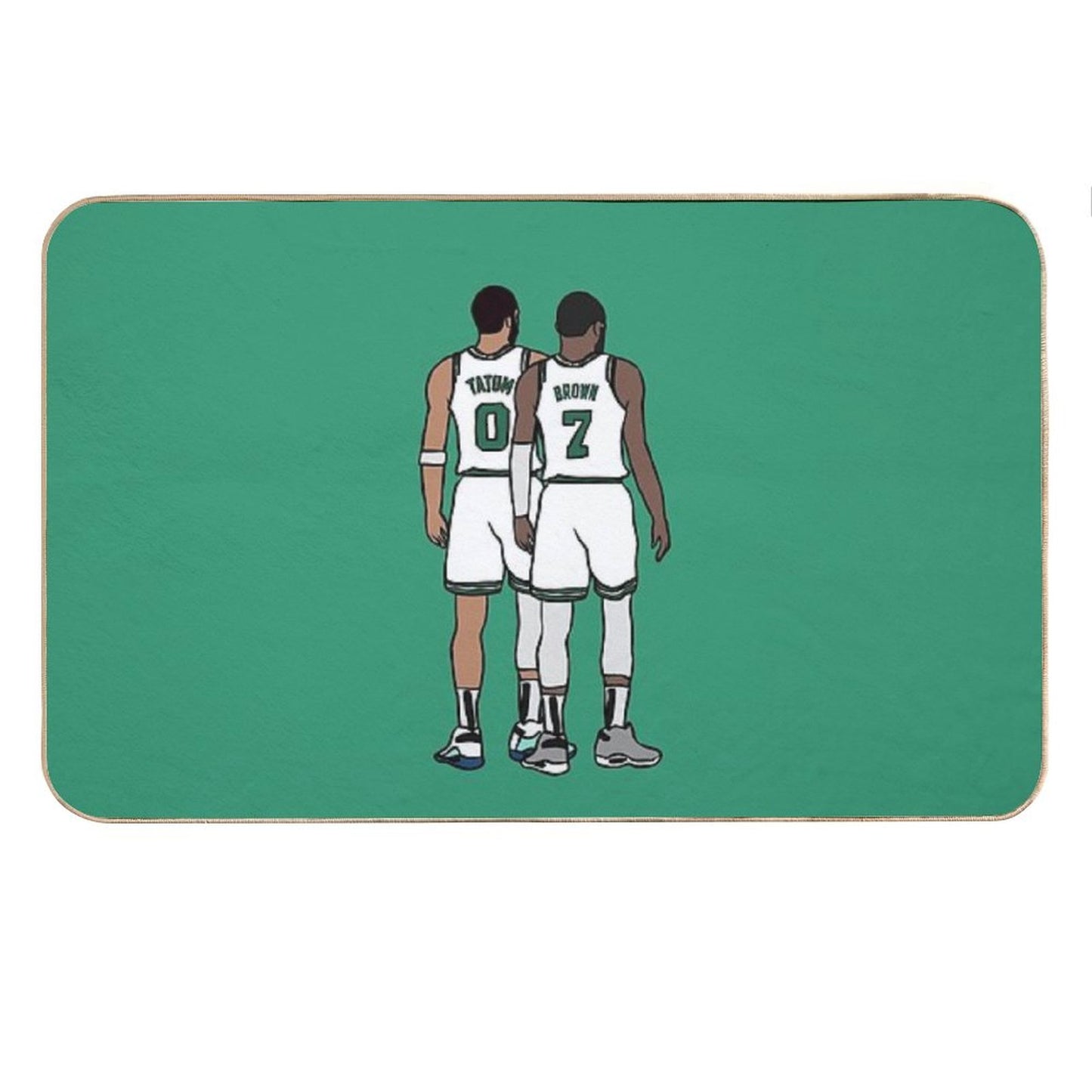 Jayson Tatum And Jaylen Brown Back-To Bath Mat