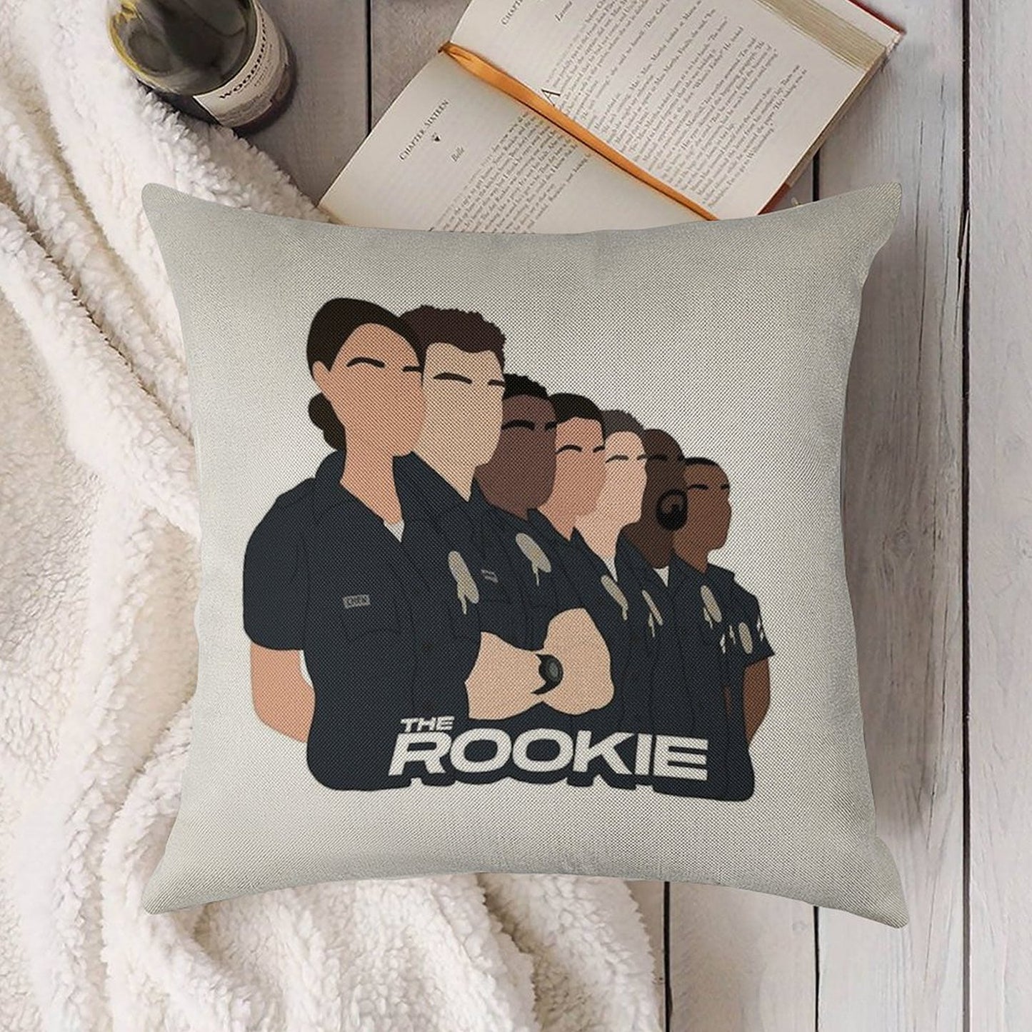 The Rookie Linen Throw Pillow Cover