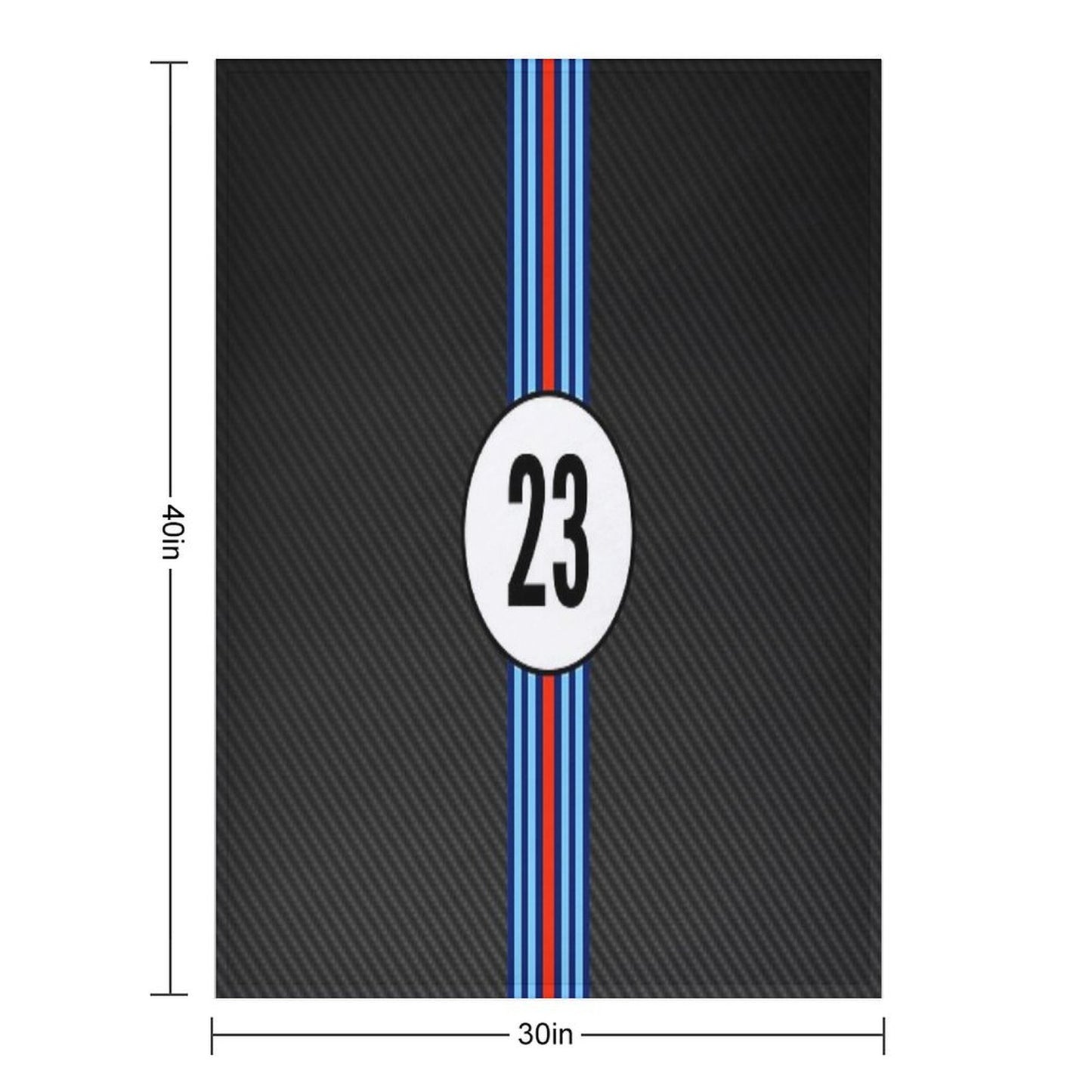 Racing Stripes Carbon Background 23 Throw Blanket