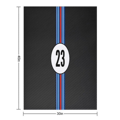 Racing Stripes Carbon Background 23 Throw Blanket