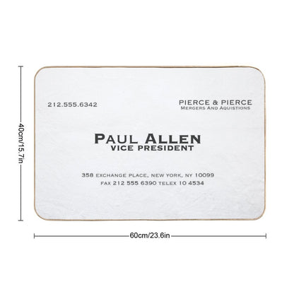 Paul Allen Business Card Bath Mat