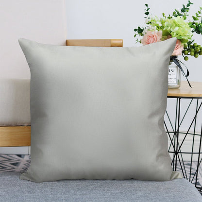 Light Grey - Slightly Cooler Tone Linen Throw Pillow Cover