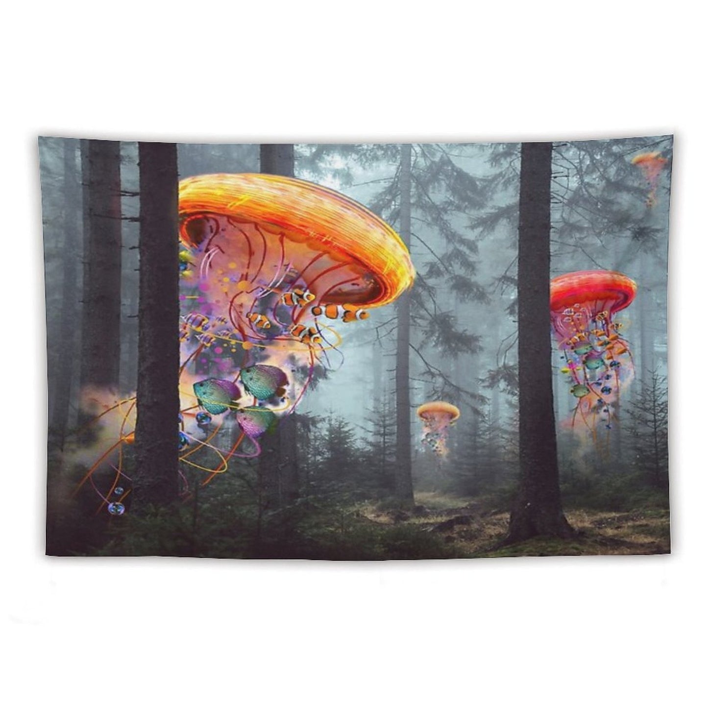 Forest of Jellyfish Worlds Tapestry