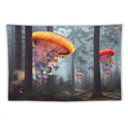 Forest of Jellyfish Worlds Tapestry