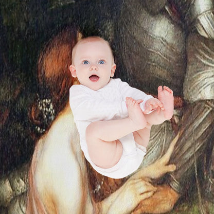 Lamia And The Soldier - John William Waterhouse Throw Blanket