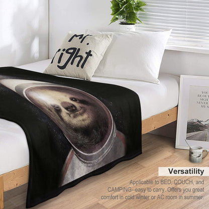 Space Sloth Throw Blanket