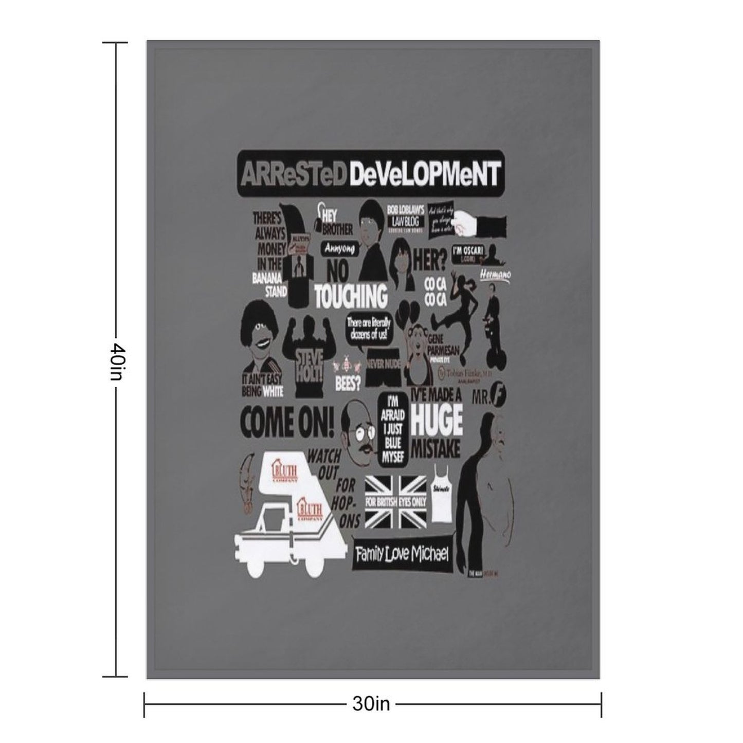 Arrested Development Throw Blanket
